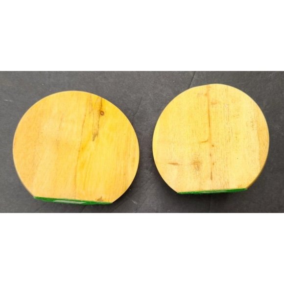 Oregon Myrtle Wood Bookends Mid-Century Modern MCM Shearer Sculpture Art - Picture 8 of 11